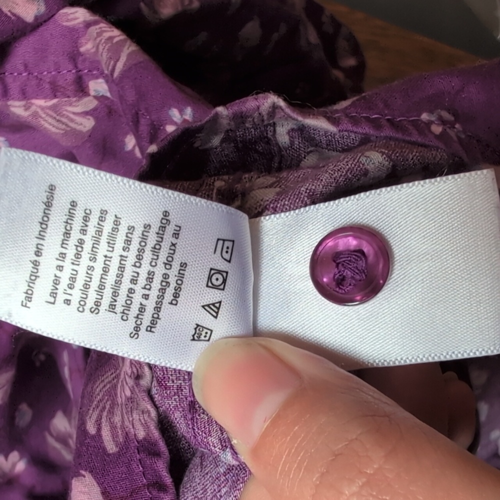 Coldwater Creek Purple Floral Blouse - Picture 4 of 4